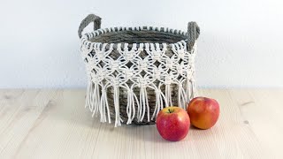 Macrame Designed Basket DIY