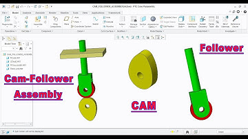 Cam - Follower Assembly Tutorial in Creo || CAM - Follower || Creo Parametric Tutorial