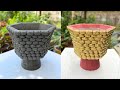 Make A 6-sided Pot From Cement and Light Foam