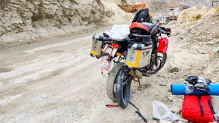 Himalayan Puncture ho gayi fir se | Manali winter Ride ❄ Royal Enfield Himalayan  @Lehexpress