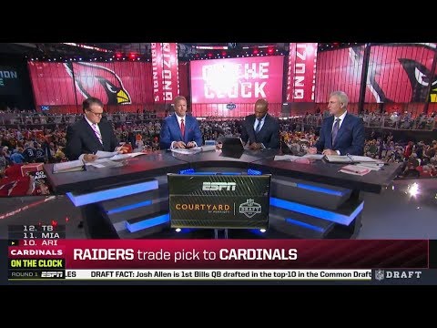 Raiders Trade Pick to Cardinals | 2018 NFL Draft | Apr 26, 2018