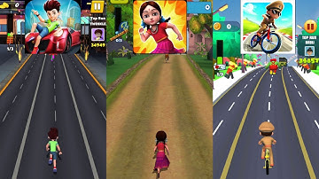Kicko & Super Speedo 🆚 Little Radha 🆚 Little Singham Cycle Race New Update