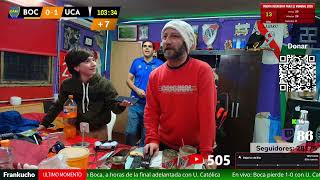 BOCA VS U. CATOLICA - FRANKUCHO EN VIVO  🔴  - REACCIONES DE HINCHAS -  EN VIVO