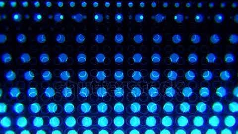 DAVE FX - Blue Glowing Neon Circles Abstract Motion Background VJ Loop