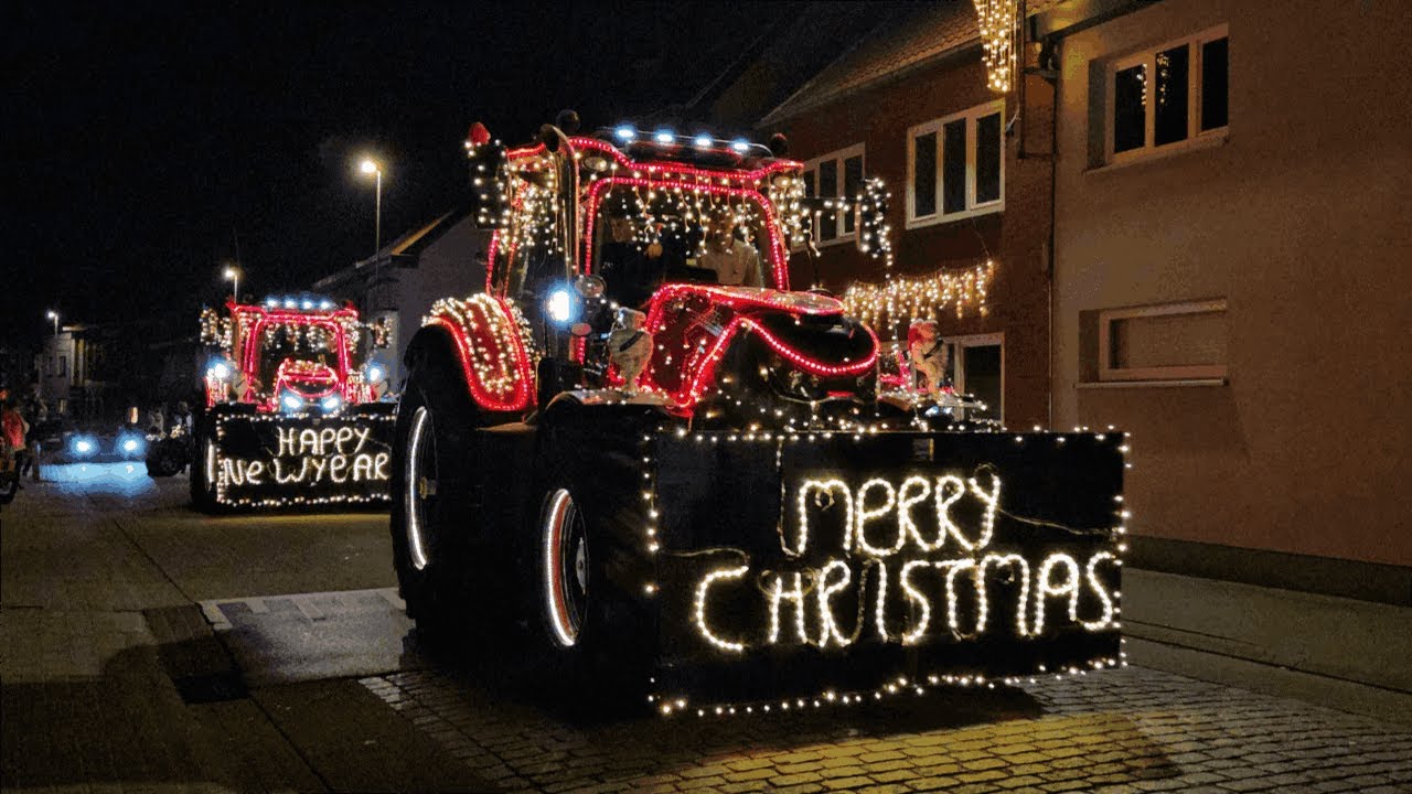 Verlichte Tractorstoet Sint-Gillis-Waas Kerstparade 2025