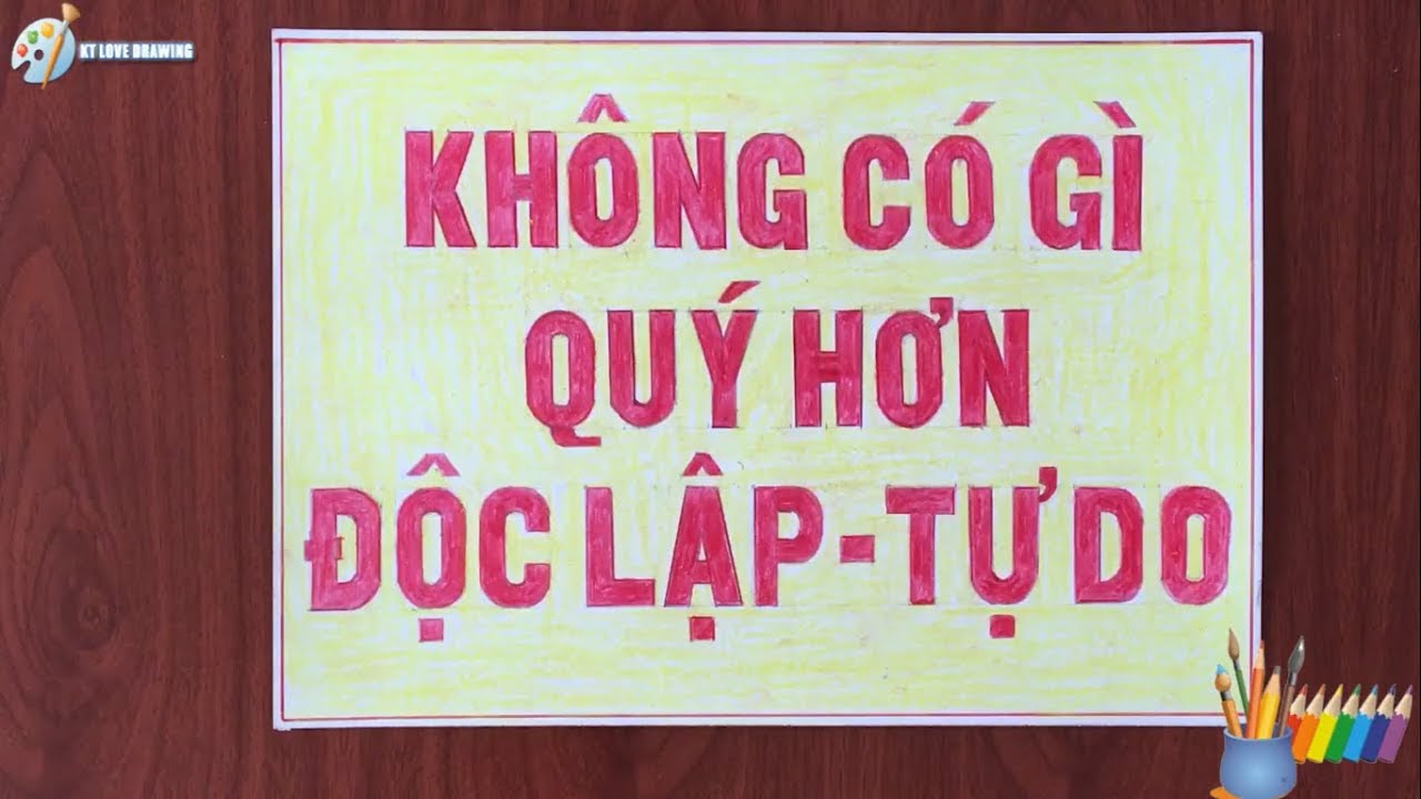 Hãy xem hình ảnh về trang trí khẩu hiệu đầy sáng tạo và ý nghĩa, giúp bạn tạo nên điểm nhấn đặc biệt cho không gian của mình.