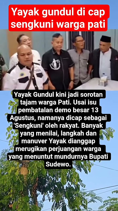 yayak gundul di cap sengkuni oleh warga pati. #viralshorts