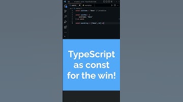 TypeScript "as const" assertion is 🔥🔥🔥