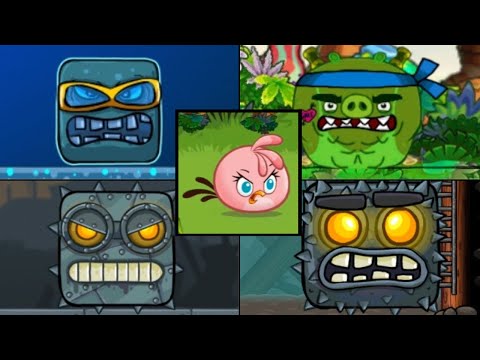 Angry Birds Stella Ball Red Ball 4 Mod - All Bosses (Luta dos Bosses) 1080P 60 FPS