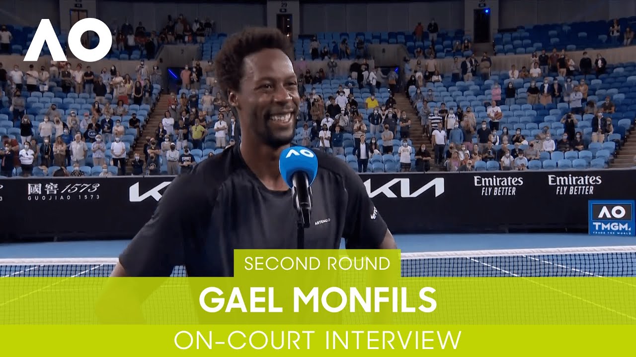 Gael Monfils On-Court Interview (2R) Australian Open 2022