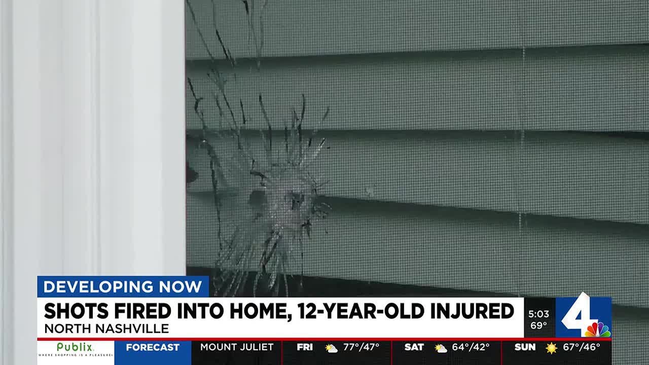 Shots fired into home, 12-year-old injured - YouTube