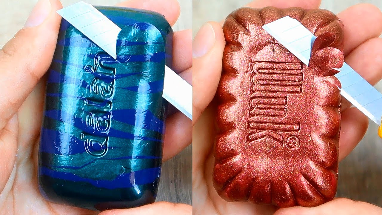 Relaxing Soap Carving ASMR. Satisfying Soap Cutting. Jabón Relajante Tallado. Corte de jabón - 109