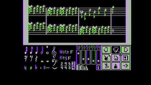 INVENTION NO. 8 - Music Construction Set (Apple IIe) with Mockingboard - Real Hardware