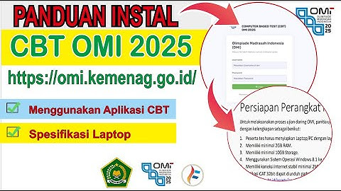 Panduan Install Aplikasi CBT OMI TERBARU 2025 | Cek Spesifikasi Laptop CBT OMI 2025