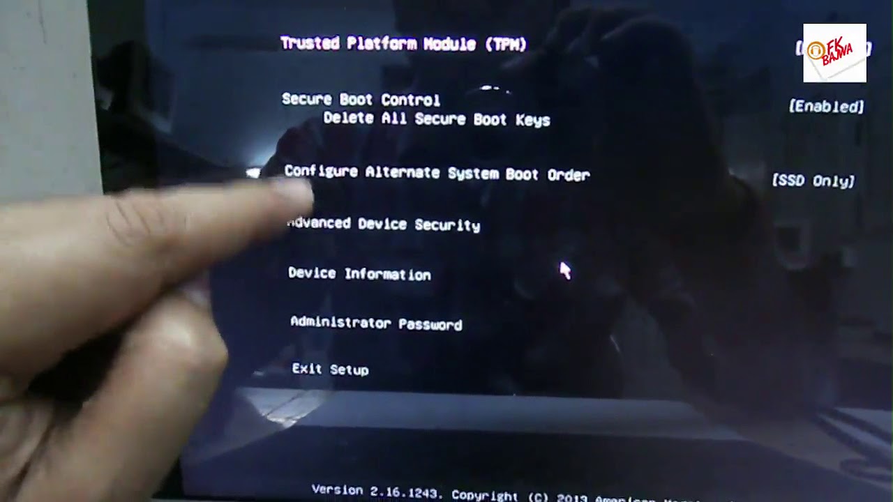 opdragelse Låse kravle How ! Microsoft Surface UEFI Firmware Settings ! Boot From USB Drive !  Secure Boot, - YouTube