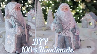 DIY Santa Claus made from garbage and scrap materials/Christmas crafts idea
