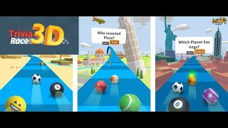 Trivia Race 3D - Roll & Answer - Gameplay IOS & Android screenshot 1
