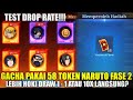 TEST DROP RATE DRAW PAKAI 59 TOKEN GRATIS NARUTO! LEBIH HOKI DRAW 1 1 ATAU DRAW 10X LANGSUNG?