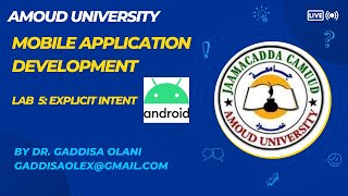 Mobile APP Development: Lab 5 Explicit Intent