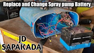 How to Replace and change spray pump battery