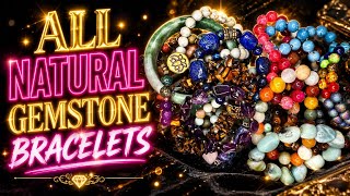 Natural stone bracelets lot