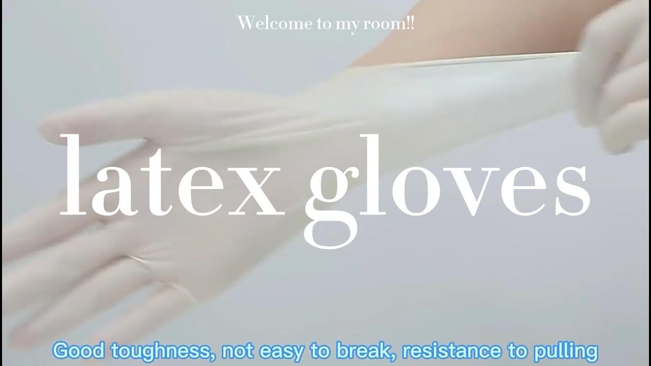 How to use latex gloves - YouTube