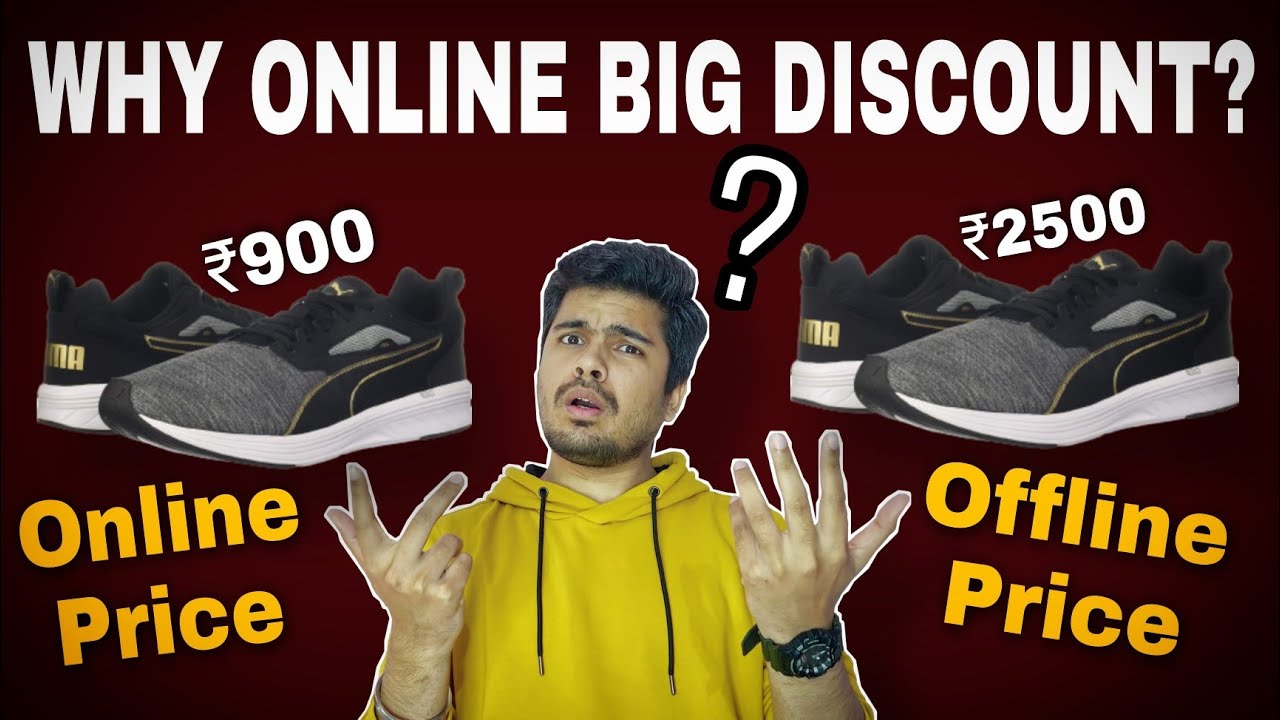 Why online shopping website gives big discount on big brands in