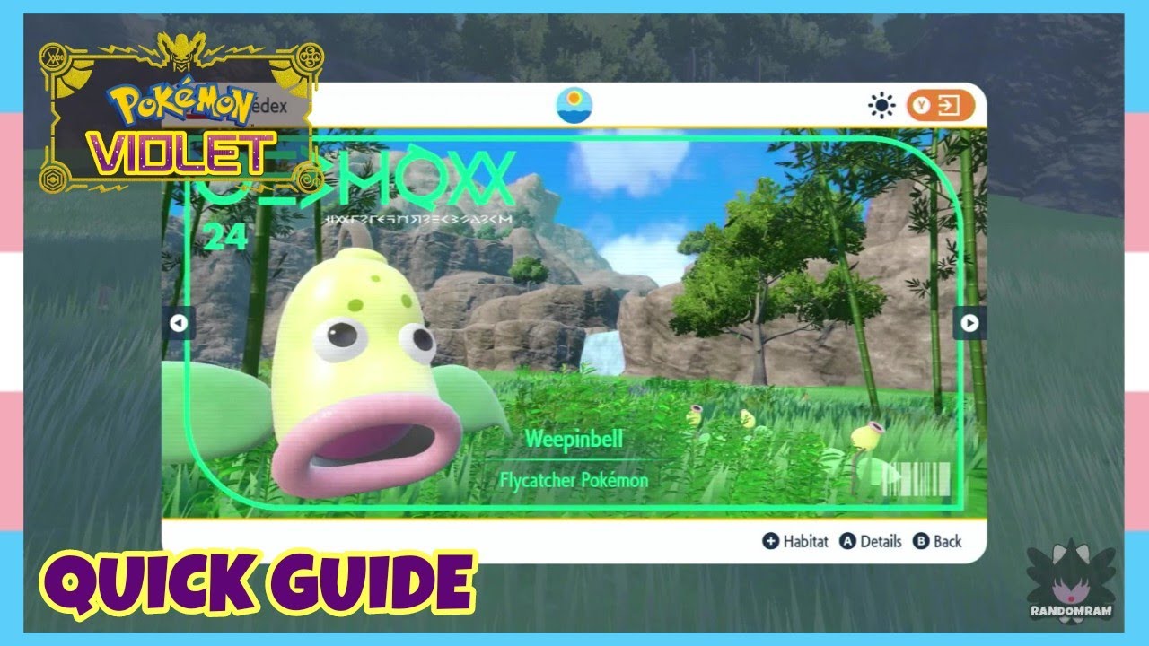 Where To Catch Weepinbell In Pokemon Scarlet & Violet *The Teal Mask* | Location Quick Guide