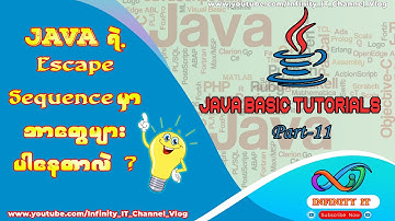 Character Escape Sequence in Java || Burmese Tutorial @Infinity_IT_Channel_Vlog