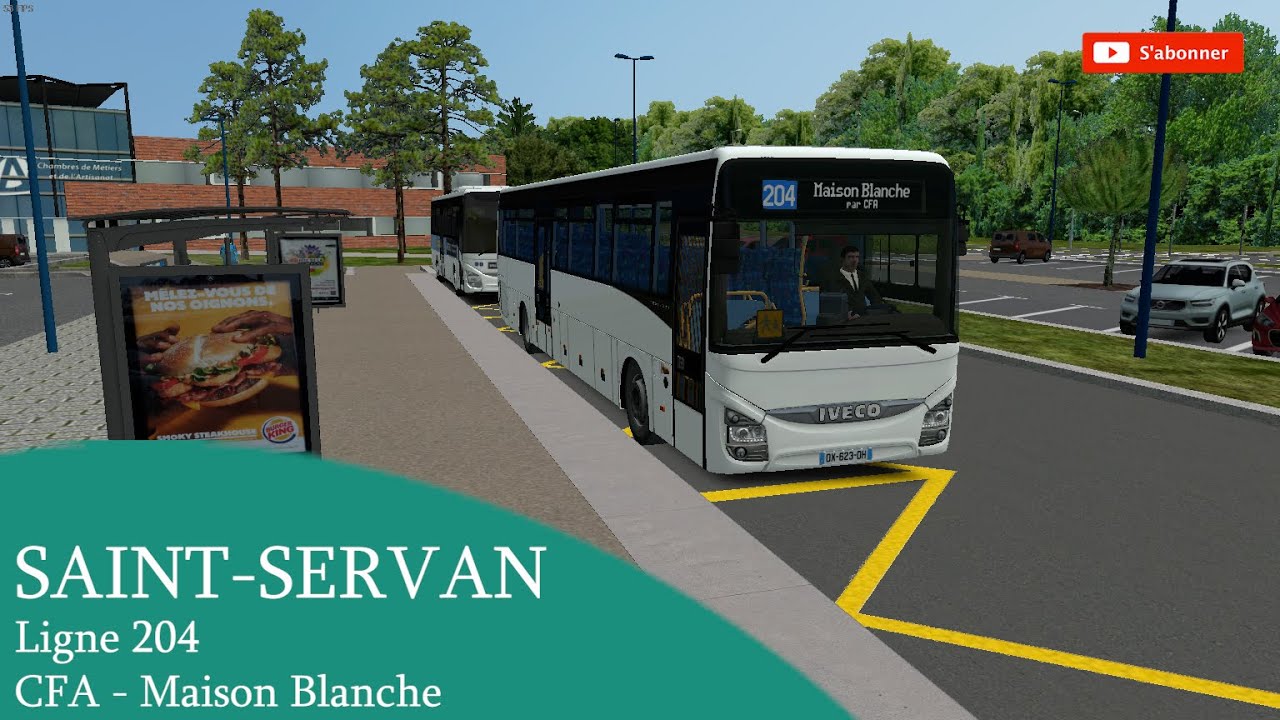 🚌 OMSI 2 | SAINT-SERVAN Ligne 204 CFA-MAISON BLANCHE | SERVICE EN IVECO CROSSWAY !