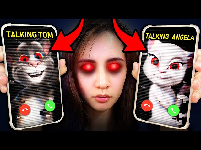DO NOT CALL Talking Angela and Talking Tom at 3AM!! class=