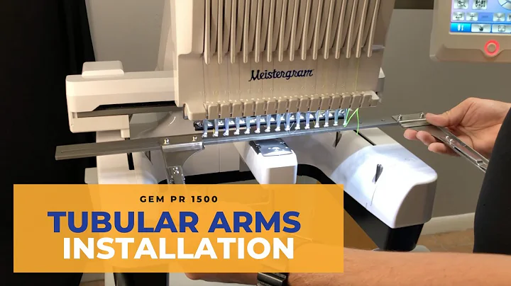 Tubular Arm Brackets Installation on a Meistergram Embroidery Machine GEM PR-1500
