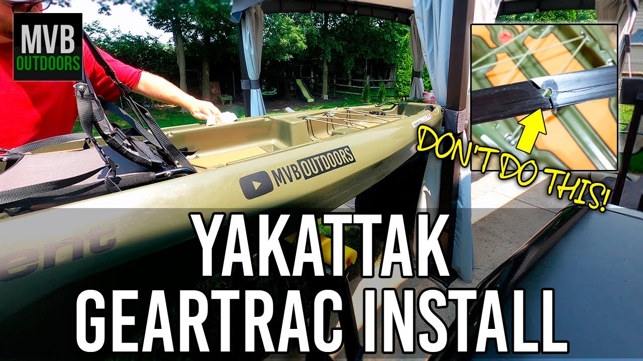 How To Install Kayak YakAttack GearTrac Tracks (Crescent Crew