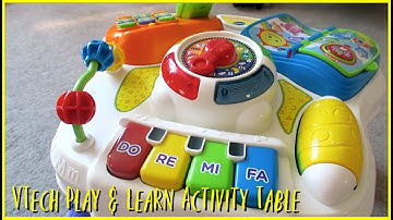 VTech Play & Learn Activity Table Review & Demo | Greyson & Apple Toys