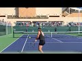 Elina Svitolina & Gael Monfils | Indian Wells Practice 2021 (Court Level, 4k 60fps)