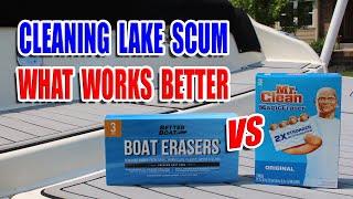 Boat eraser review | Better Boat Erasers | boat eraser vs magic eraser | cleaning boat scum | detail by Mile High Campers 4,521 views 2 years ago 5 minutes, 36 seconds