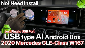 USB type AI Android Box "No! Need install" in 2020 GLE-Class W167  by 인디웍 indiwork