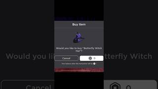 Sniping Butterfly Witch Hat (Roblox Free Ugc Limited) #12 #freeugclimiteds #freeugc #robloxugc