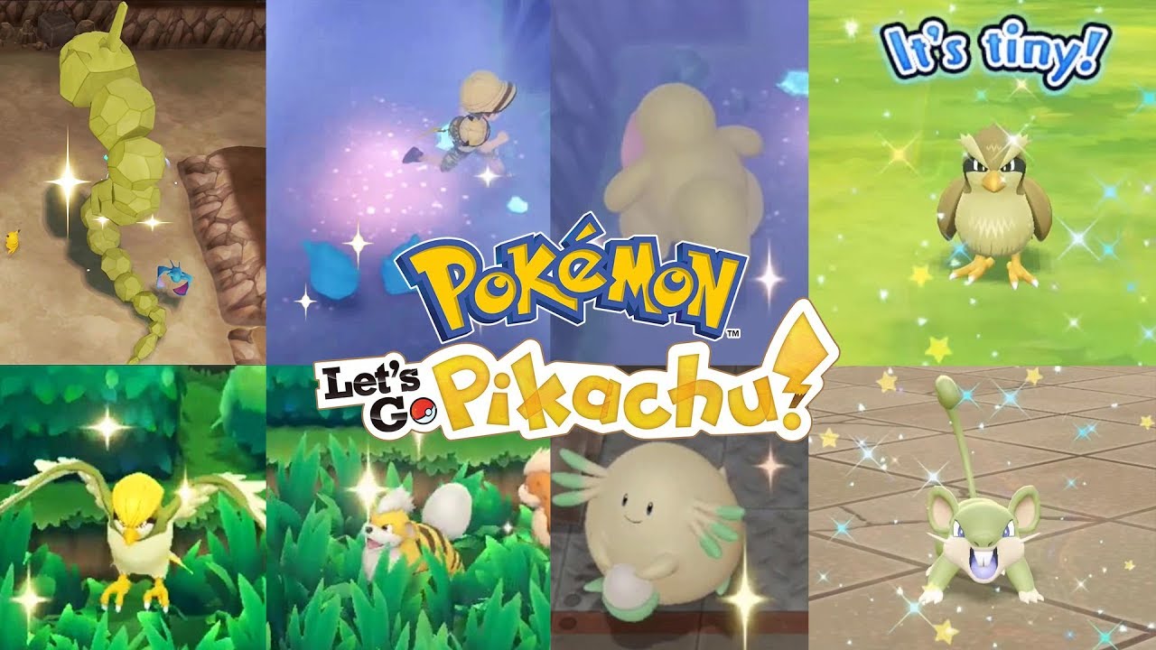 Top 10 Unwanted Shiny Reactions In Pokemon Lets Go Pikachu Shiny Chansey Onix Ditto And More