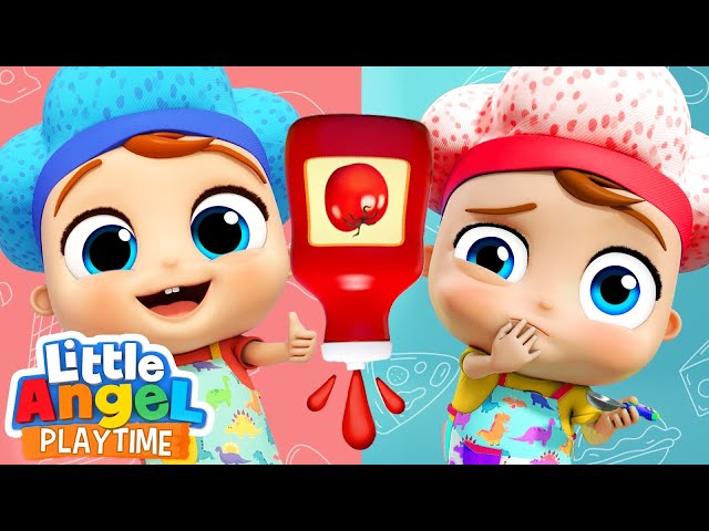 Yummy or Yucky! | Ketchup Song | + More Fun Sing Along Songs by Little Angel Playtime class=
