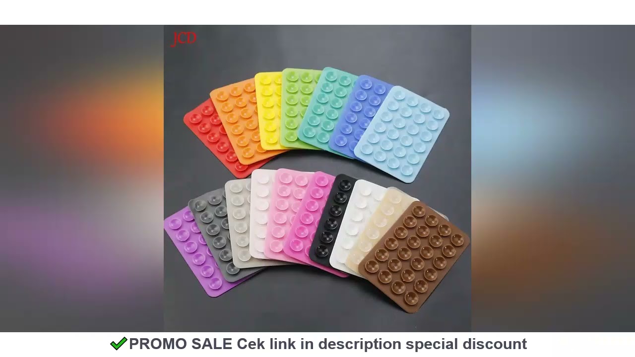 2pcsThickened Silicone Suction Cup 24 Square Suction Cups Mobile Phone Tablet Luggage Suction Cup Un