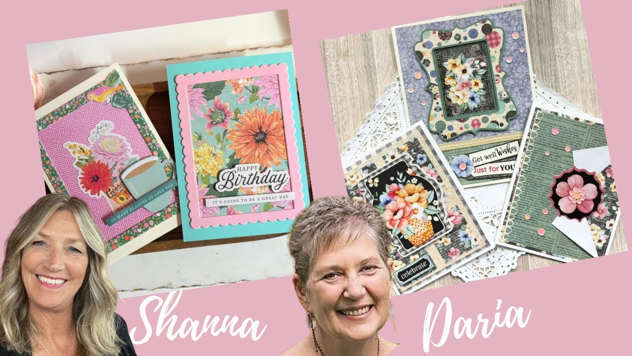 Monday Night Crafting with Friends | Simple & Fun Cardmaking! - YouTube
