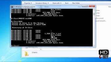 MS DOS Tutorials - Create Rename and Copy Folder - Part 3
