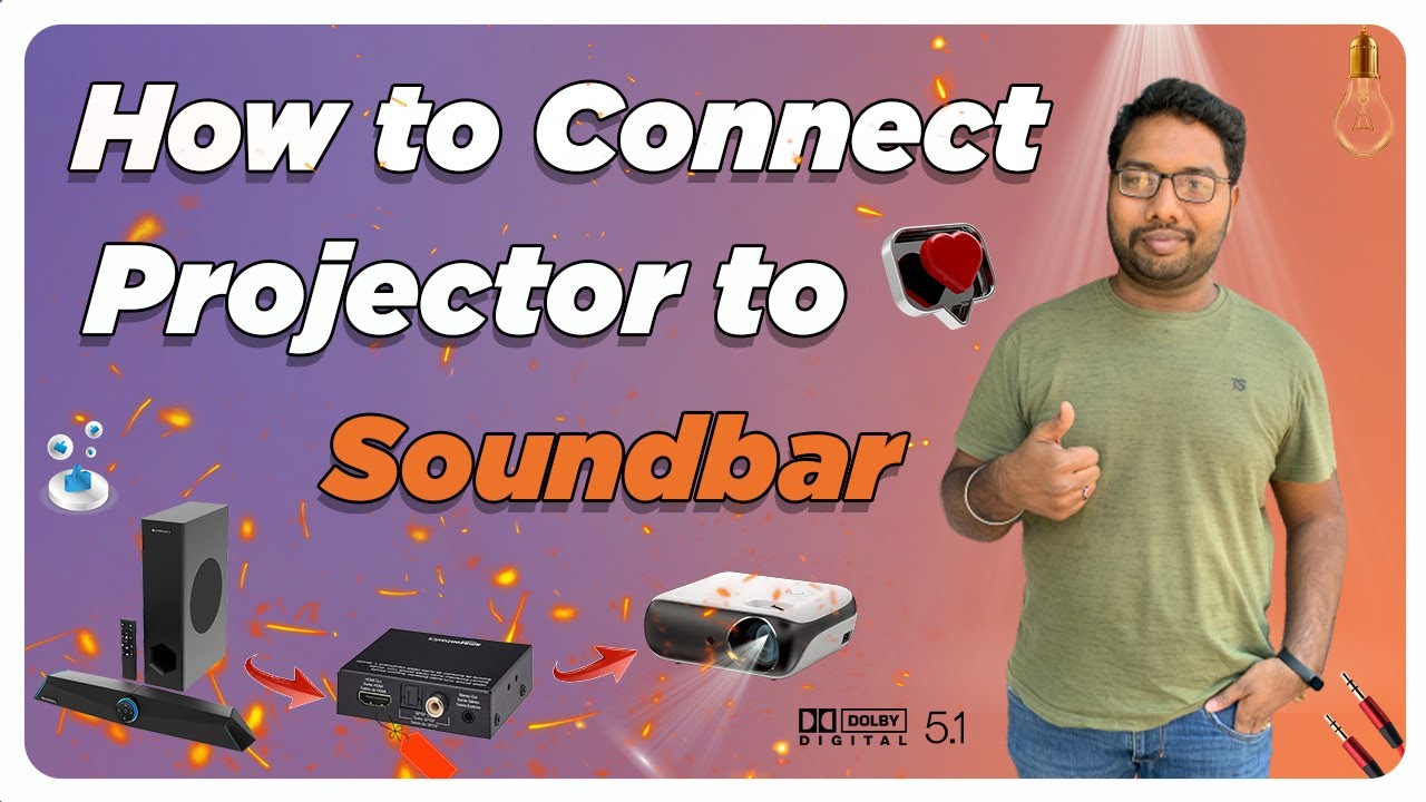 How to Connect Projector to Soundbar || In Telugu || @aerramtechtelugu