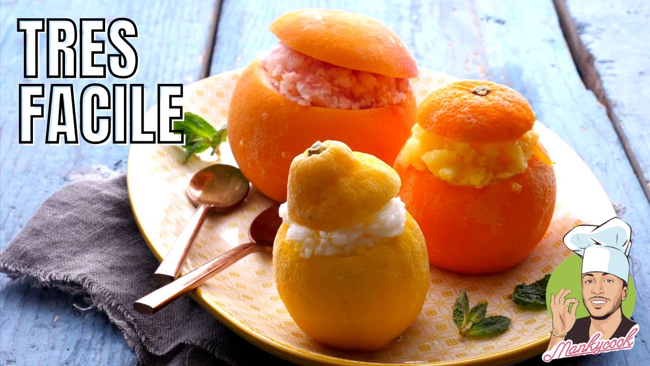 La VRAIE recette des CITRON GIVRÉS (sans sorbetière) ? [MANKYCOOK]