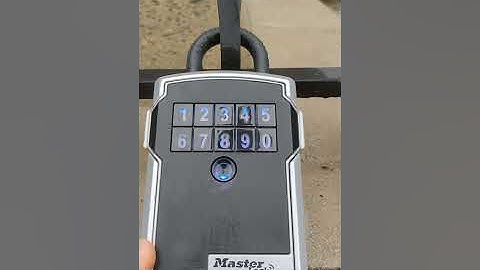 Opening a Master Lock Digital Lockbox