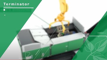 Komptech Terminator: Single shaft shredder for pre-shredding of waste and wood