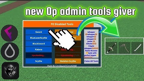 New Op admin tools giver | go to pin comment to try the script enjoy