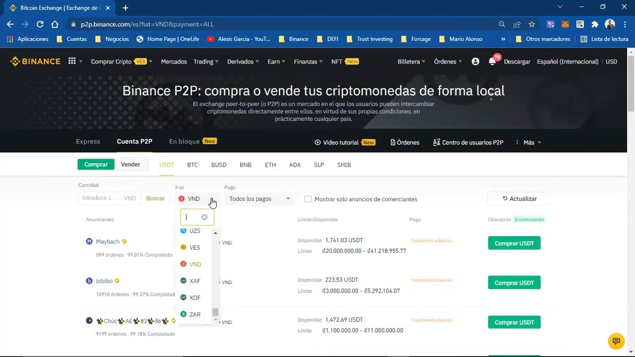 Comprar USDT En Binance Con Bol vares Dese Venezuela YouTube