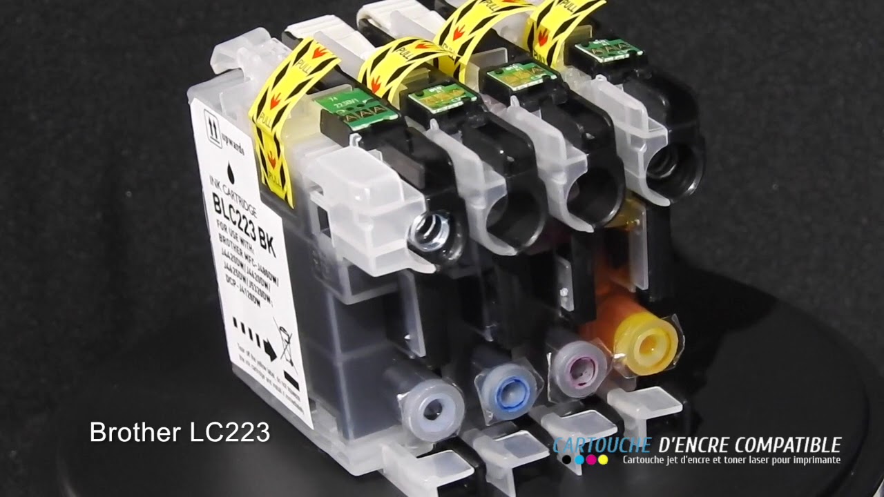 Pack de 4 Cartouches d'encre compatibles Brother LC223